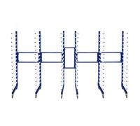 Combi Spray Drying Rack Trolley x 3 & 2 x 2 Way Connector Joining Kit Paint Shop Dry Storage 4 Heavy Duty 360 Degree Castors Mobile 15 Layers Per Rack 25kg Per Layer 375kg Capacity Adjustable Width