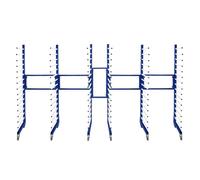 Combi Spray Drying Rack Trolley x 3 & 2 x 2 Way Connector Joining Kit Paint Shop Dry Storage 4 Heavy Duty 360 Degree Castors Mobile 15 Layers Per Rack 25kg Per Layer 375kg Capacity Adjustable Width