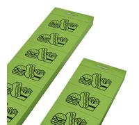 CombiCraft Meal Tickets with Food Icons Green, 10 per Strip, per 1000 Tickets - Paper Tickets to use as Payment Instruments