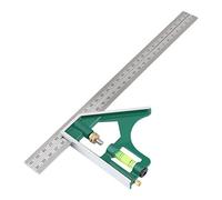 Combination angle 300 mm counter-rotating scale and precise angle, precise, handy universal angle made of metal for 90 and 45 degree measurements
