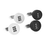 Combination Cabinet Cam Lock 3 Digit Password Lock Keyless for Drawer Door Gym School Locker MA080 H 1Pcs(30mm White)