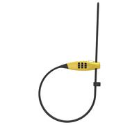 ABUS combiflex Travelguard cable Lock - Lock for Securing Helmet, Pushchair, Skis and Luggage - 45 cm cable Length - with Number code - Yellow