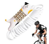 Combination Cable Lock for Bikes,Electric Scooter Cable Lock | 4 Digit Security Anti-Theft Accessories for Mountain Road Bicycles Electric Scooter