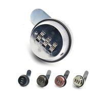 Combination Cinet Lock Black/Silver Zinc Alloy Password Locks Security Home Automation Cam for Mailbox Door 1Pcs(Black 20mm)