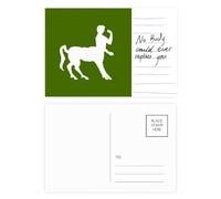 Combination Ferocious Abilities Gods Beasts Abroad Postcard Card Important Person Anniversary