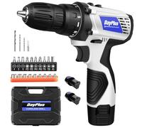 Combination Hammer with 23 Accessories 16.8V, Cordless Impact Drill for Tightening or loosening Nails (2 Batteries 1300mAh and Charger, max. Torque 45Nm, 18+1 Torque Button, 2 Speed)