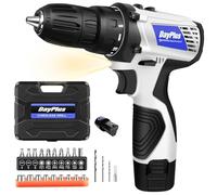 Combination Hammer with 23 Accessories 16.8V, Cordless Impact Drill for Tightening or loosening Nails (incl. 1 Rechargeable Battery 1300mAh and Charger, max. Torque 45Nm, 18+1 Torque Button, 2 Speed)