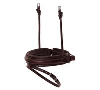 Combination horse noseband in curved leather BR Equitation Pull-back