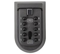 Combination Key Lock Box - Best Outdoor Wall Mounted Safe Key Box - Set Your Own Combination - Great For Elderly Parents Spare House Keys (Black cover)