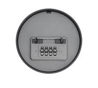 Combination Key Safe Box, 4 Digit Security Lock Box, 4.53 x 4.53 x 1.69 Inch Stash Container with Code, Portable Metal Storage Case, Anti Theft Compact Design Style, Home Office Use