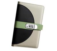 Combination Leather Receipt Folder with 40 Pockets for Cheque Card Storage Cash Organiser 5.8x9.2 Inch Fashionable Secure Money Management