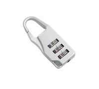 Combination Lock 3 Digits Colorful Mini Password Code Combination Padlock Suitcase for Luggage Travel Smart Lock Keyed Anti-thieft for Gym Locker, Shed,Toolbox(Silver)