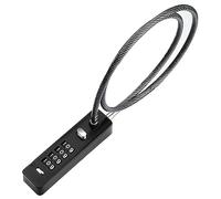 Combination Lock 4-Digit Steel Cable Small Padlock with a Combination Combination Padlocks for Luggage Suitable for Cabinet Lockers Fence Toolbox Gate Pet Doors Refrigerator Doors Helmet