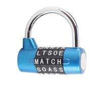 Combination Lock, 5 Dial Digit Combination Padlock with Code Combo Padlock Outdoor Waterprof for School, Employee, Gym and Sports Locker, Gate, Case, Toolbox, Fence (Blue)
