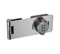 Combination Lock for Kitchen Cabinets with 3 Digit Passcode Easy to Use (Silver)