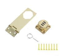 Combination Lock Made of Zinc Alloy for Cabinets and Refrigerators Featuring Custom Code Setting, Robust Build for Tamper Protection, Suitable for Various Secure Applications (gold)