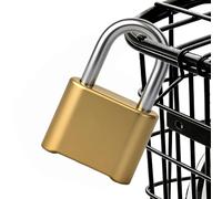 Combination Lock Metal 4 Digit Resettable Mechanical | Locker Padlock with Code for Fence Toolbox Cabinet Gate Pantry Garage Shed Gym Home Garden School Yard (Suit D)