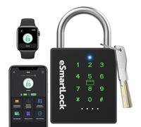 Combination Lock Outdoor eLinkSmart Password Padlock with Key NFC RFID Weatherproof Heavy Duty Padlock for Locker Gym Gate Fence Truck Support Temporary Code Watch Unlock