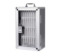 Combination Lock Phone Storage Box, Clear Acrylic Secure Mobile Phone Organizer, Ideal for Classrooms & Businesses