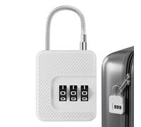 Combination Lock - Portable Mini ABS Steel Wire Lock 5 x 4.3 cm | Small Password Padlock with Anti-Theft Function Travel Luggage Locker Drawer Cabinet Lock | Gymnasium, Office