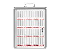 Combination Lock Steel Mobile Phone Storage Cabinet, Secure & Convenient Classroom & Meeting Room nizer, Silver, 12 Compartments, Ideal for Group Settings, Space-Saving Design