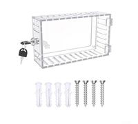 Combination Lock Thermostat Box for Wall Mounting Clear Acrylic Security Cover for Various Environments