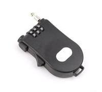 Combination Lock With Retractable 1.05m Steel Wire Rope Security For Luggage Backpacks Jewelry Boxes Lockers Tool Chests Portable ABS Steel Black For Travel Home
