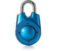 Combination Locker PadlockOne Directional Combination Padlock Speed Dial Set-Your-Own for Locker Or Storage Box at School Or Gym (Color : Blue)