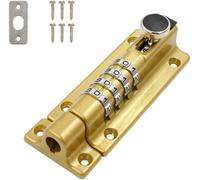 Combination Locking Bolt, Thicken Solid Zinc Alloy Door Latch Lock, Security Zinc Alloy Anti-Theft Bolt Mechanical Digital Lock Wooden Door Lock, for Home, Gate, Shed, Garage, Fence