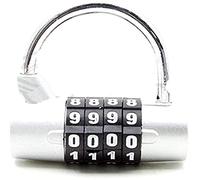 Combination Locks, Wide Hook Combination Padlock for Gym Locker, Travel Security Lock, Drawer, Luggage Cabinet, Door for Warehouse Padlocks(Silverr)