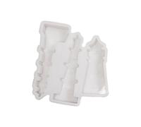 Combination Ornaments Cement Plaster DIY Silicone Suitable for Making Plaster Etc. Proxy Resin Dominoes (White, One Size)