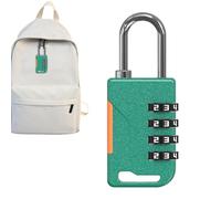 Combination Padlock | 4-Digit Waterproof Security Lock | Zinc Alloy Robust Combination Lock - For Home Outdoor Fitness Suitcase Luggage Travel Bags
