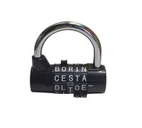 Combination Padlock 5 Letters Password Sturdy Security Padlock Dial Locker Black
