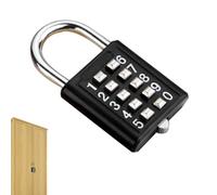Combination Padlock for Locker,8/10 Digits Small Locker Lock - Combination Security Padlock,for Toolbox, Sports, Fence Small Lock