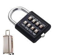 Combination Padlock for Safety Deposit Box - 8/10 Digits Small Digital Code Lock | Weatherproof Gym Lock with Numbers for School, Sports, Fence, Tool Box, Cabinet, Outdoor - Compact Zinc Alloy Padlock