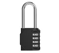 Combination Padlocks 4 Digit Locker Padlocks for Gym School Lockers Heavy Duty Weatherproof Coded Padocks Outdoor Resettable