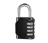 Combination Padlocks with 4 Digit Code Combination Lock Small Padlocks with Code Locker Padlock Weatherproof for School Gym Locker