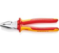 Knipex High Leverage Combination Pliers chrome-plated, insulated with multi-component grips, VDE-tested 225 mm 02 06 225