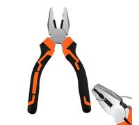 Combination Pliers 8 Inch Multipurpose Heavy Duty Lineman Tools Steel High Leverage Pliers with Soft Grip for Cutting Crimping Wire Twisting Pulling Nails Removing