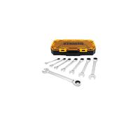DEWALT Tough Box 8 PC SAE Ratcheting Combination Wrench Set