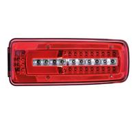 HELLA 2VP 012 381-261 Rearlight - Truck Full LED - LED - 24V - mounting/Bolted - Lens Colour: Crystal clear/Red - Cable: 500mm - Plug: HDSCS - Plug: AMP - right - Quantity: 1