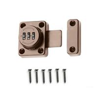 Combination Sliding Bolt Lock, Zinc Alloy Resettable Code Gate Latch Anti-Tamper Security for Shed Door Garage Outdoor Indoor Use(Red Bronze)
