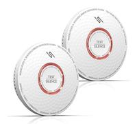 Combination Smoke and Carbon Monoxide Alarm Detector, LED Display Smoke CO Detector for Your Home, Garage, Office Complies with EN 14604 and EN 50291 Standards,2 Piece