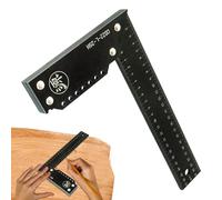 Combination Square - 300mm Square Ruler Tool Set With 12Inches Scale | L-Shaped Thickened 90 Degree Right Angle Ruler, Stainless Steel Angle | Accurate Metal Carpentry, For Woodworki