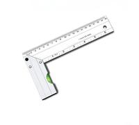 Combination Square Rule, 20cm-50cm Aluminium L-Shaped Ruler, 90 Degree Right Angle Measuring Tool for Woodworking, DIY and Framing(30cm)