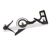 Combination Square with Centre Head and Protractor, 300mm