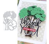 Combination Trees Die Cuts for Card Making, Plant Metal Cutting Dies for Paper Scrapbooking, DIY Stencils for Album Party Wedding Festivals Decoration, KDQ926