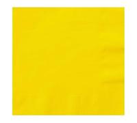 Combinations Pack of 100 x Yellow Napkins / Serviettes - 33cm 2-ply