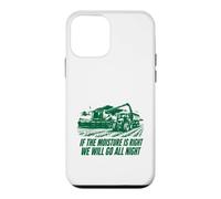 Combine Driving Harvest Funny Farming - If The Moisture Is.. Case for iPhone 12 mini