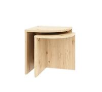 Combine Side Table Set Clear Lacquered Pine